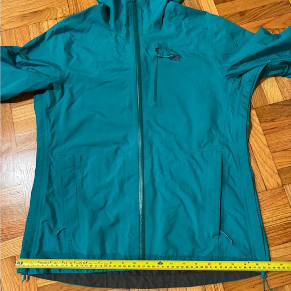 Outdoor Research Women’s Teal Waterproof Rain Jacket (Medium) - Picture 10 of 11